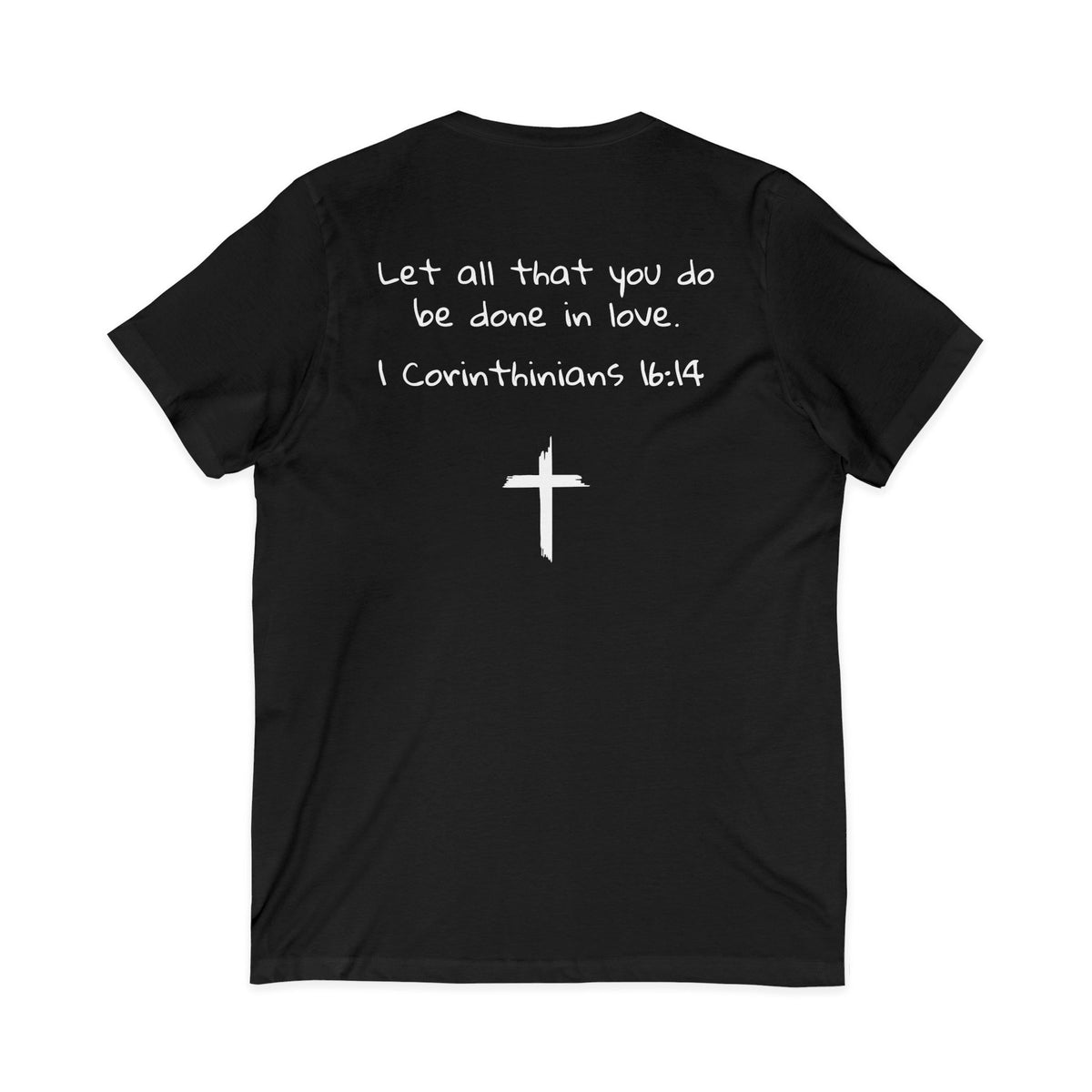 Unisex Jersey Short Sleeve V-Neck Tee