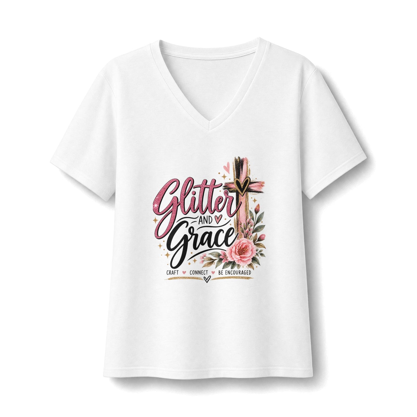 Women's Relaxed Jersey Short Sleeve V-Neck Tee